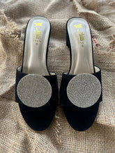 Load image into Gallery viewer, Black Suede Block Heels