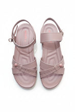 Load image into Gallery viewer, Pair of pink sandals on a gray surface