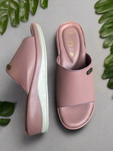 Load image into Gallery viewer, Pair of pink sandals on a gray surface
