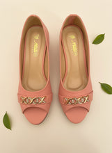 Load image into Gallery viewer, Peep Toe Wedge Heel
